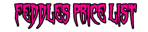 Feddles Price List